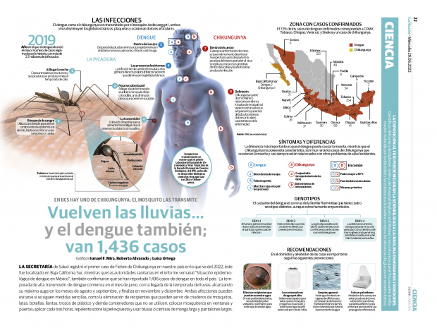 Vuelven las lluvias… y el dengue también; van 1,436 casos