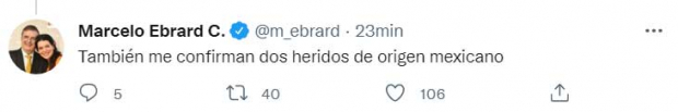 El mensaje de Marcelo Ebrard en Twitter
