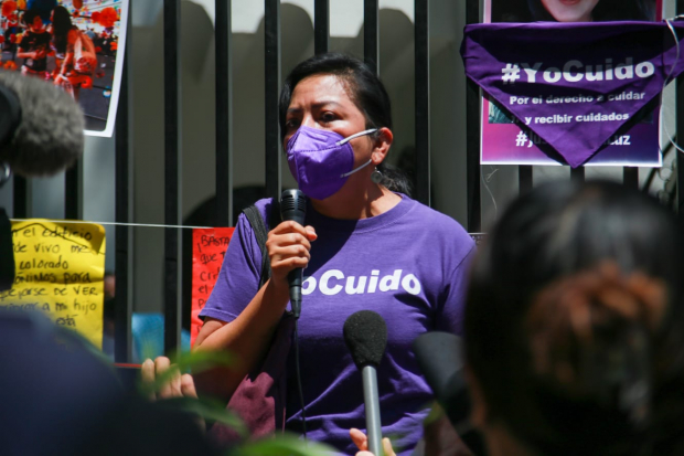 Protestan en CDMX por feminicidio de Luz Raquel.