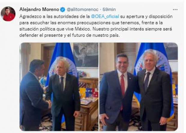 "Alito" Moreno se reunió con Luis Almagro