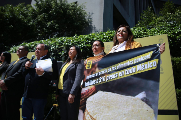 PRD pide a SHCP subsidio para disminuir precio de tortilla.