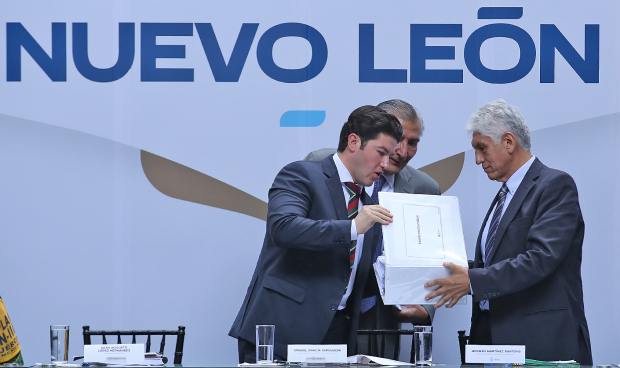 Samuel García y Adán Augusto López informaron en conjunto que la construcción del acueducto "El Cuchillo II" inicia en septiembre.