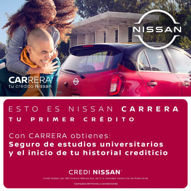 Nissan creó el plan “Carrera. Tu crédito Nissan”, un financiamiento exclusivo para jóvenes universitarios que tienen dentro de sus planes adquirir su primer auto de la marca nipona.