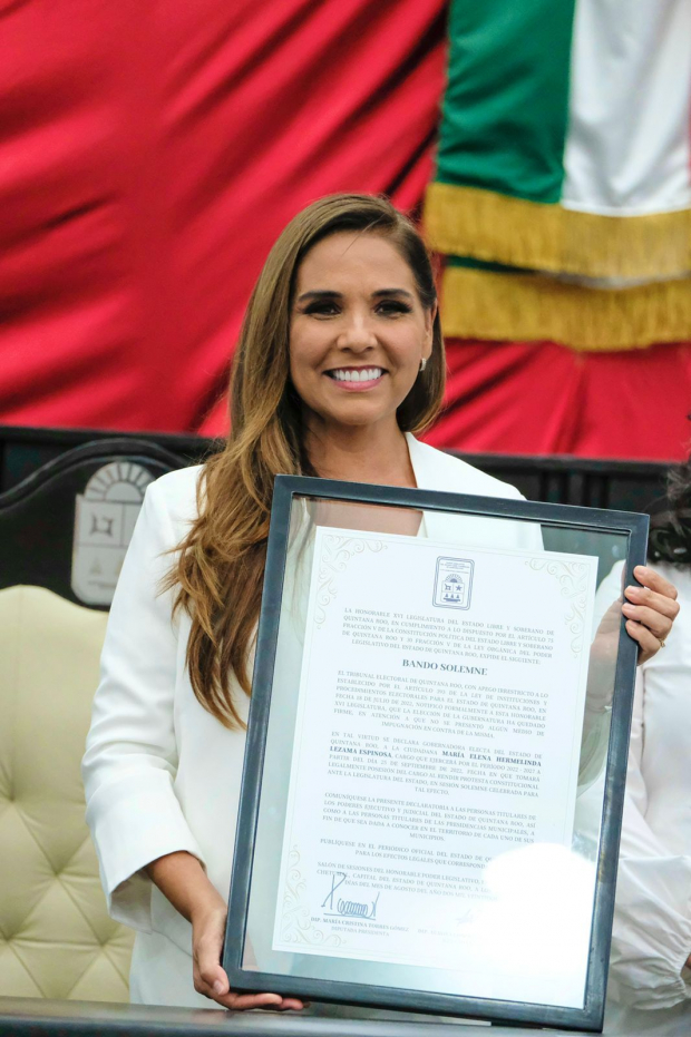 Mara Lezama tomará protesta el próximo 25 de septiembre como la primera mujer gobernadora de Quintana Roo