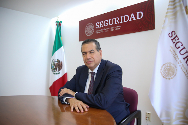 Ricardo Mejía, subsecretario de la  SSPC, ayer, en entrevista con La Razón.