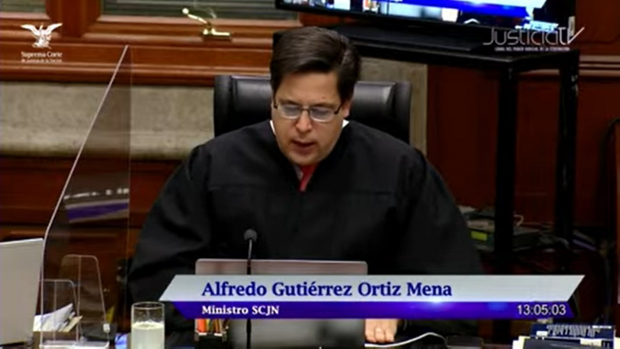 Alfredo Gutiérrez Ortiz Mena en la sesión de este martes 6 de septiembre del 2022.