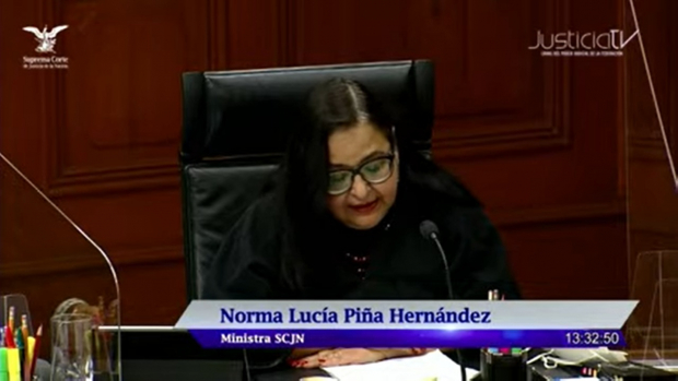 La ministra Norma Lucía Piña Hernández.