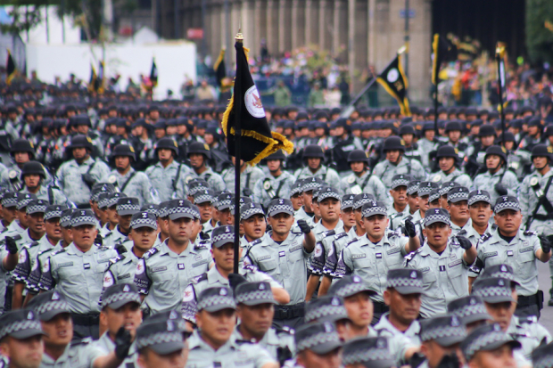 Elementos de la Guardia Nacional resaltaron en el evento.