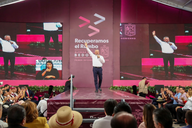 El gobernador de Michoacán, Alfredo Ramírez Bedolla, rindió su Primer Informe de Gobierno