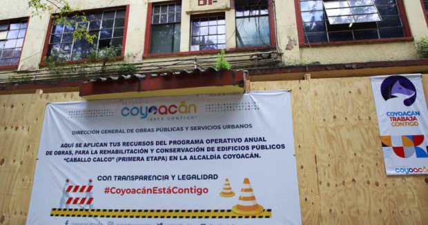 La alcaldía Coyoacán dio inicio a los trabajos de remodelación y edificación de las oficinas administrativas.