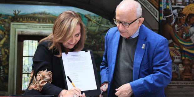 Signaron el Convenio Marco para la edición del libro de texto gratuito “Protección del Patrimonio Cultural de Tlaxcala”, para estudiantes y docentes de cuarto año de primaria.