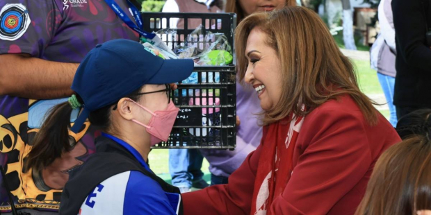 La gobernadora Lorena Cuéllar Cisneros dio la bienvenida oficial a las y los arqueros de la Final de Copa del Mundo de Tiro con Arco Tlaxcala 2022.