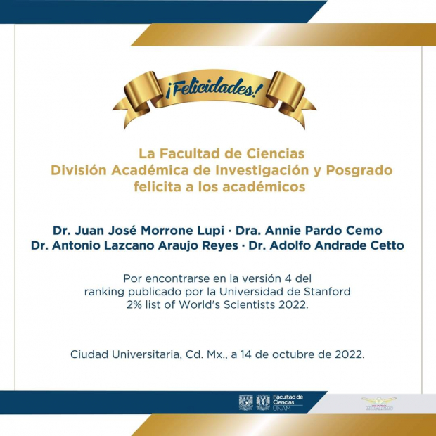 Annie Pardo Cemo y otros tres investigadores de la UNAM, entre los científicos más citados a nivel mundial