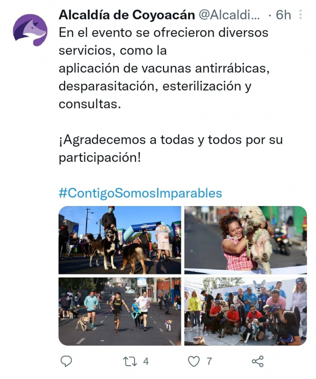 Alcaldía de Coyoacán vía Twitter
