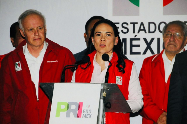 Alejandra Del Moral, candidata del PRI al Estado de México.