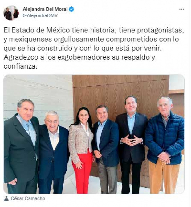 En la imagen, Arturo Montiel Rojas, Emilio Chuayffet, Alejandra Del Moral, César Camacho, Eruviel Ávila Villegas y Alfredo Baranda