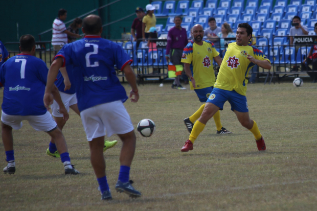 Salvador Cabañas, en un juego amistoso entre exfutbolistas, el 12 de mayo del 2018.