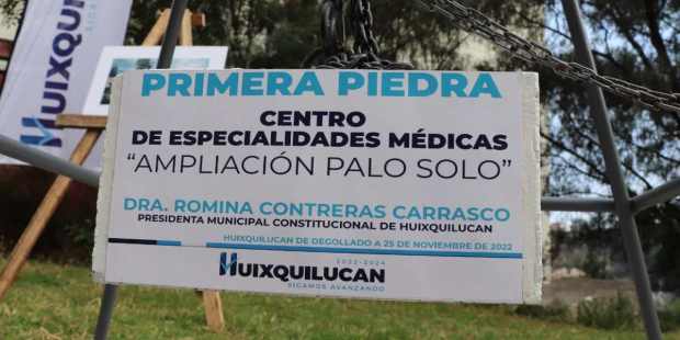 El gobierno de Huixquilucan inició con la construcción del “Centro de Especialidades Médicas Ampliación Palo Solo”.