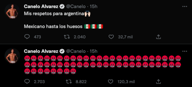 "Canelo" y sus mensaje sobre el partido entre México y Argentina en Qatar 2022.