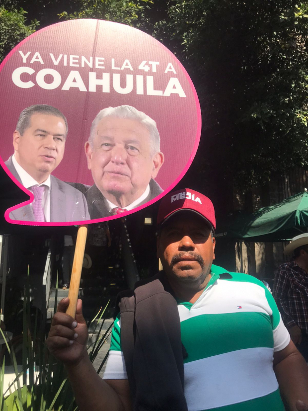 Francisco Domínguez, asistente a la marcha desde Coahuila.