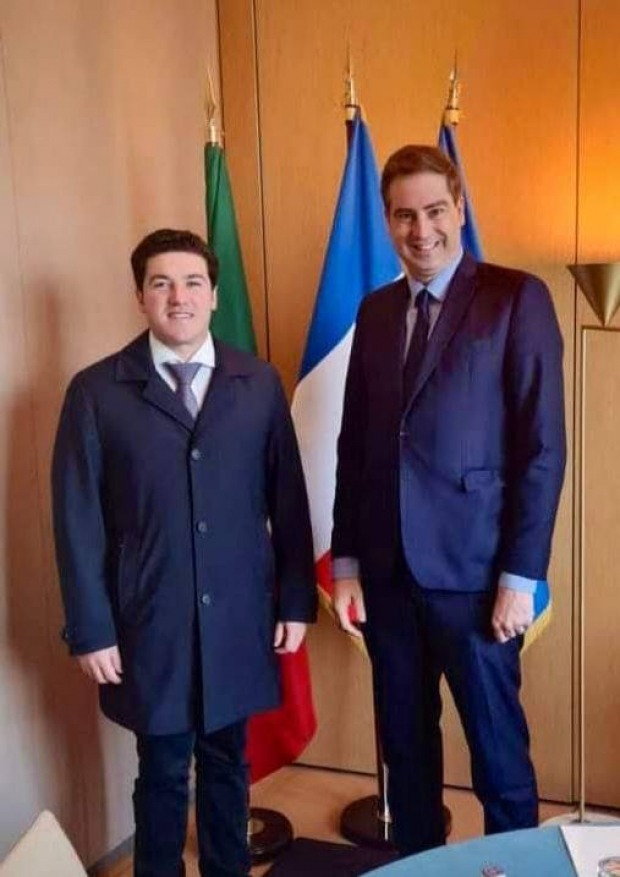 Samuel Alejandro García se reunió con el ministro Delegado de Comercio Exterior, Olivier Becht,