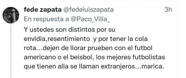 Tuit de Federico Zapata de Los Caligaris
