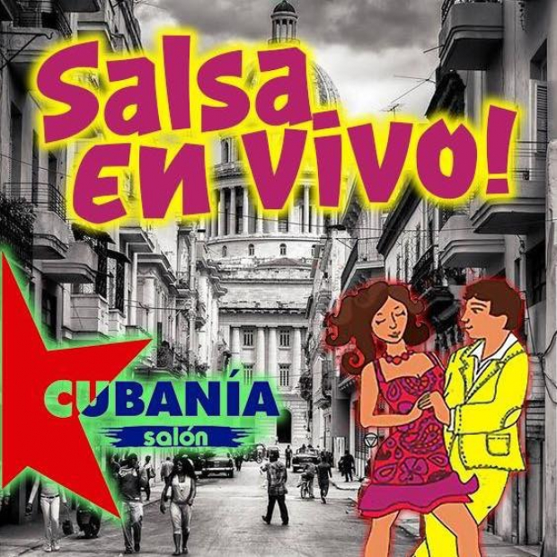Posada con Salsa en Vivo en salón Cubanía.