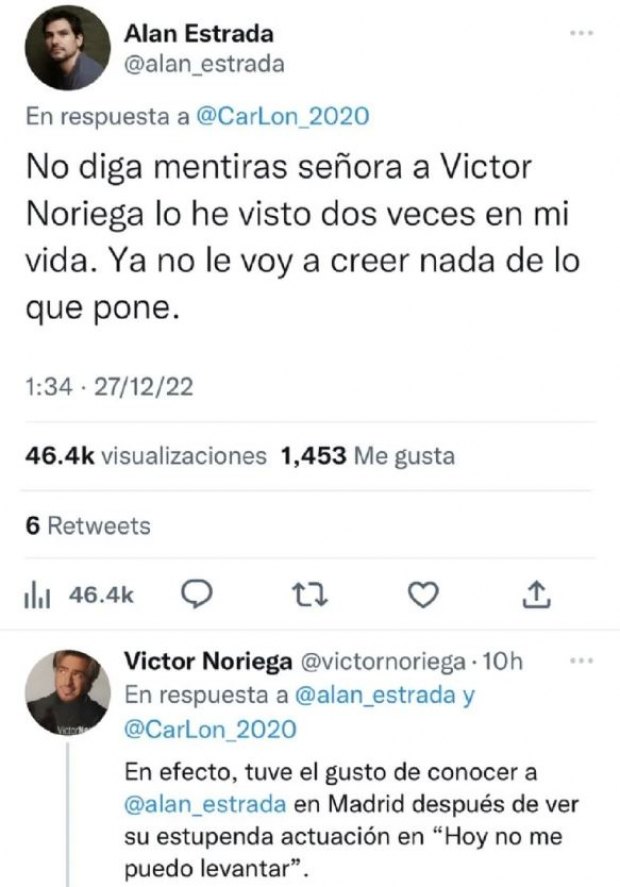 Alan Estrada y Víctor Noriega responden a rumores