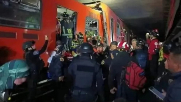 Choque de trenes del Metro, donde una mujer perdió la vida y 59 personas más resultaron lesionadas