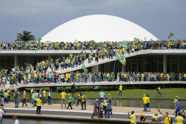 Miles de simpatizantes del expresidente Bolsonaro tomaron el Congreso, el pasado domingo.