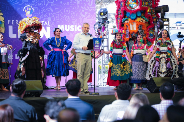 El gobernador de Michoacán, Alfredo Ramírez Bedolla, agradeció la invitación de participar en esta edición de la Feria,