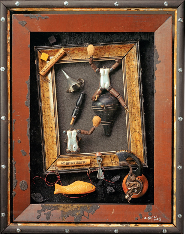 Sin título, caja, objetos varios, 2007.