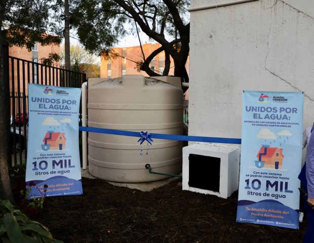 Se instalaron 26 sistemas de captación de agua en Álvaro Obregón.