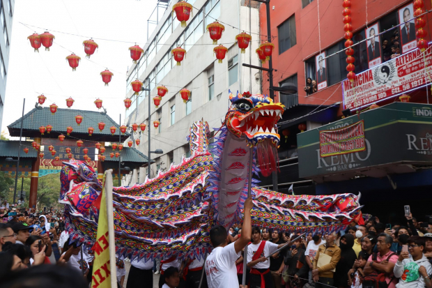 Cientos de capitalinos acudieron a las celebraciones con motivo del inicio del año nuevo chino correspondiente al año del Conejo de Agua.