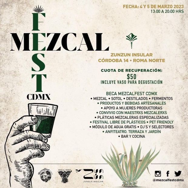 Póster del festival Mezcal Fest 2023.