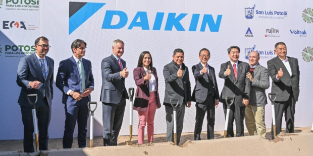 Daikin realizó una inversión de 300 millones de dólares para apoyar la generación de más de dos mil 500 nuevos empleos.