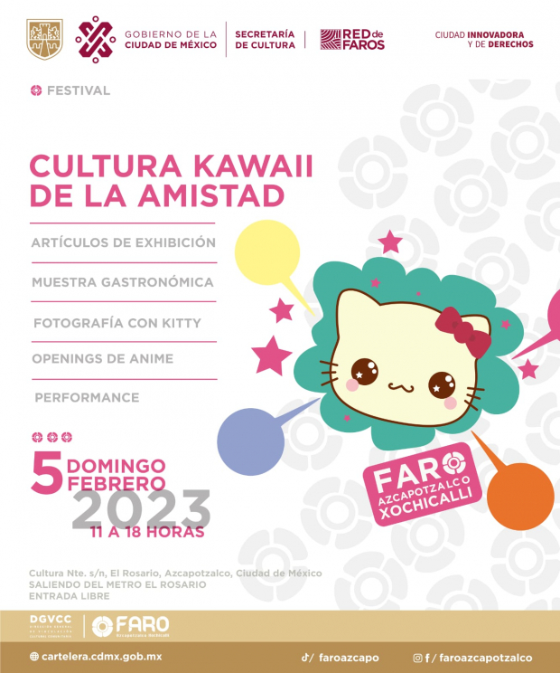 Póster del festival 'Cultura Kawaii de la Amistad'