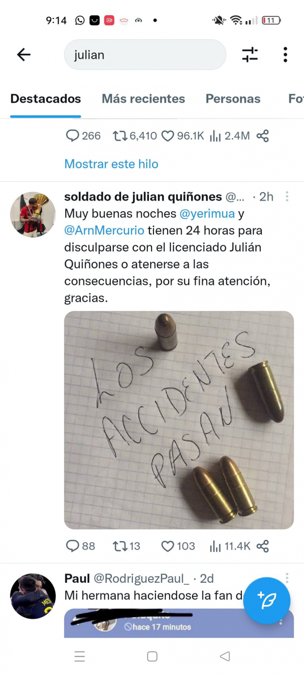 Yeri Mua exhibe a Julián Quiñones y aficionados del Atlas la amenazan de muerte