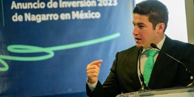 “En México, el 50 por ciento del ‘nearshoring’ se vino a Nuevo León", declaró Samuel García, gobernador del estado.