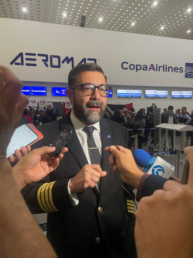 El secretario de ASPA, Humberto Gual,asegura que la deuda de Aeromar con los pilotos asciende a 105 millones de pesos