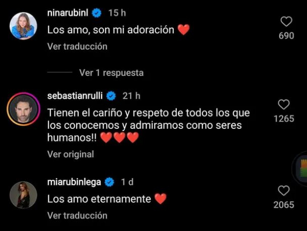 Los mensajes de Nina y Mía Rubín Legarreta