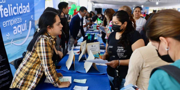 Una feria del empleo, en Coyoacán.