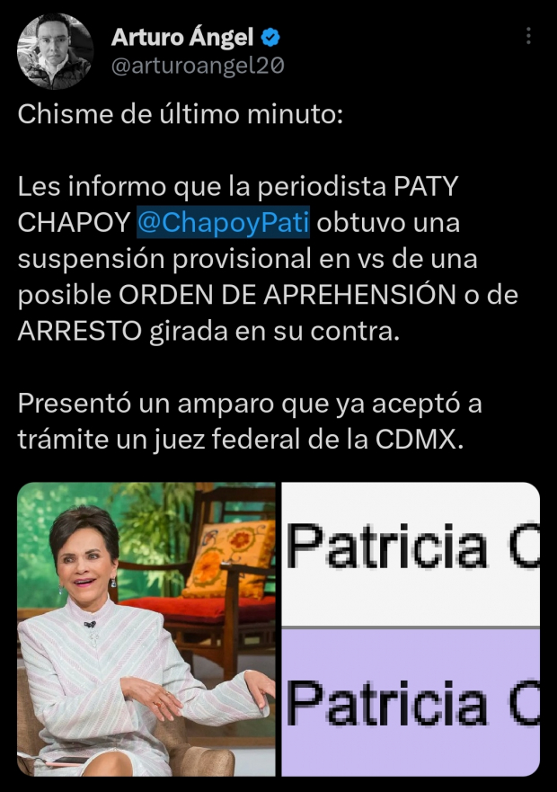 Pati Chapoy se vuelve tendencia