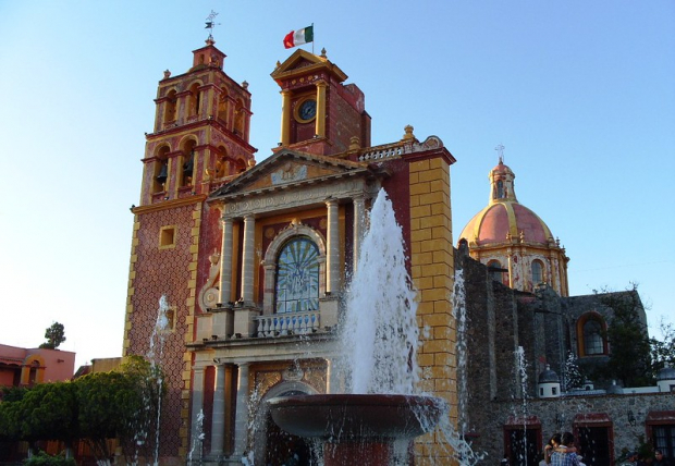 Centro del pueblo mágico de Tequisquiapan, en Querétaro.