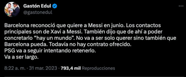 El Barcelona quiere a Lionel Messi.