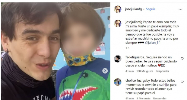 Hijo de Julián Figueroa escribe emotivo mensaje para su papá