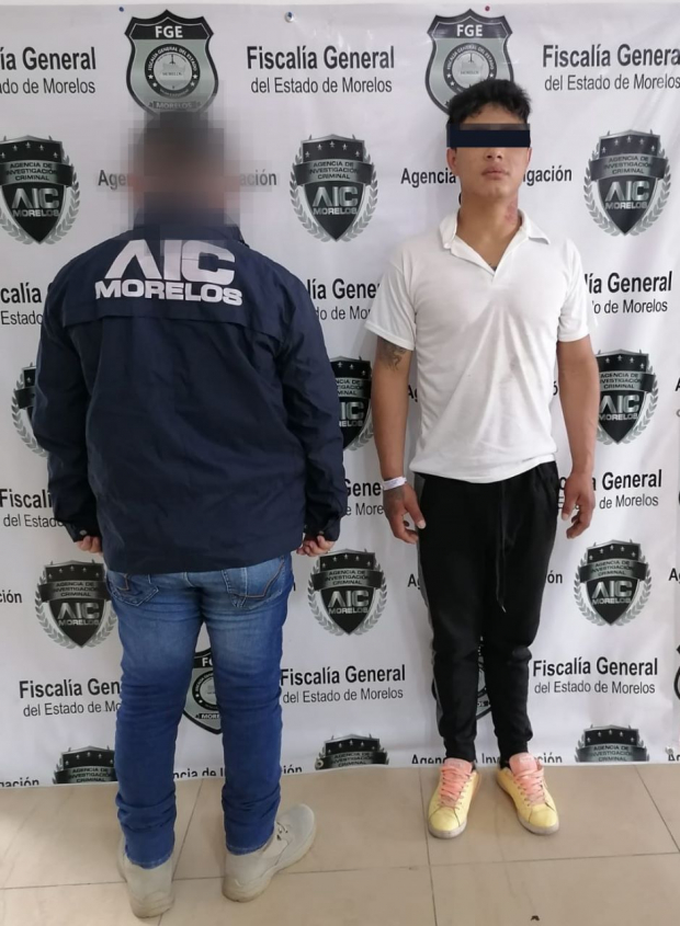 Luis Alberto "N" alias "El Diablo" de 22 años, fue detenido por su presunta participación en los delitos de feminicidio y homicidio