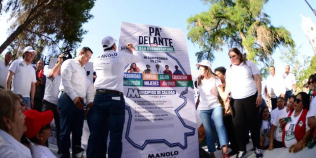 El candidato a gobernador de la Alianza Ciudadana por la Seguridad, Manolo Jiménez Salinas, resaltó que habrá desarrollo parejo para todas las regiones