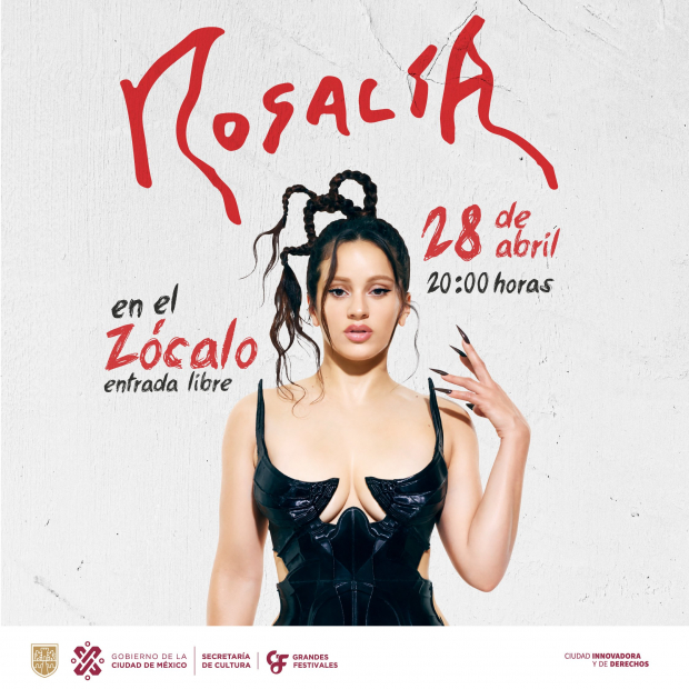 Cartel del concierto de Rosalía en la CDMX