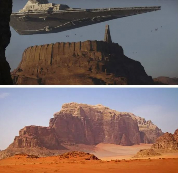 Wadi Rum en donde se filmó Rogue One y Episodio IX: The Rise of Skywalker
